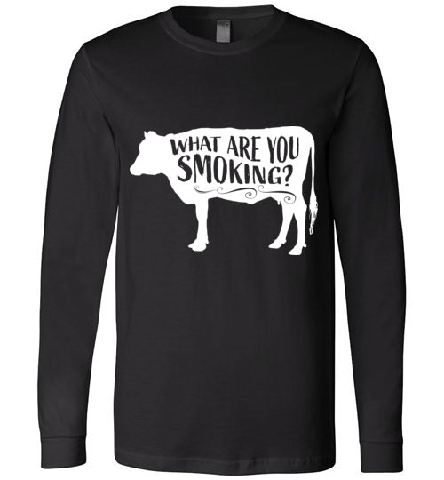 What Are You Smoking? Cow T-Shirt - LS